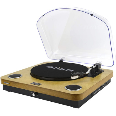 Tocadiscos Aiwa GBTUR-120BKMKII Madera