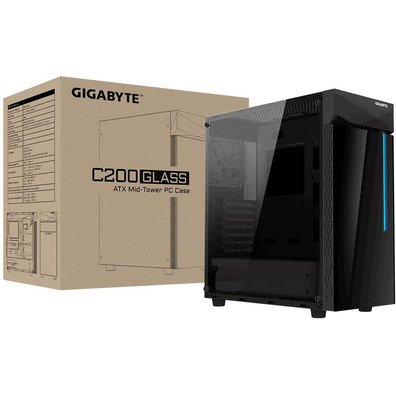 Torre ATX Gigabyte C200 Vetro