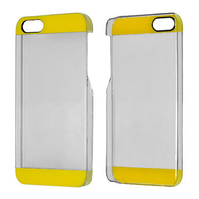 Transparent Plastic Case for iPhone 5/5S Nero