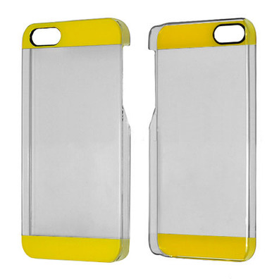 Transparent Plastic Case for iPhone 5/5S Silver