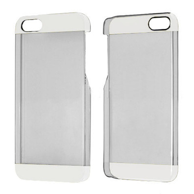 Transparent Plastic Case for iPhone 5/5S Nero