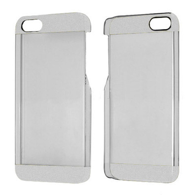 Transparent Plastic Case for iPhone 5/5S Rosso