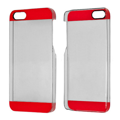 Transparent Plastic Case for iPhone 5/5S Bianco