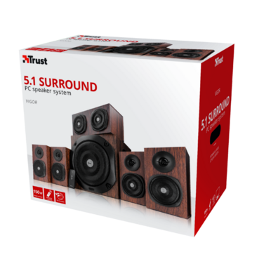 Trust Vigor diffusori in legno 5.1 150W RMS