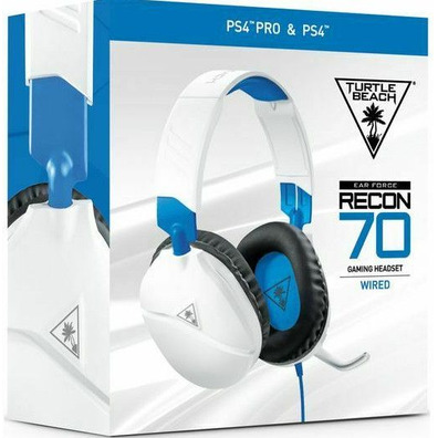 Turtle Beach Recon 70 White Wired PS5/PS4/Xbox/Switch/PC