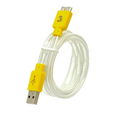 Luminous charge/sync cable for Galaxy Note 3 Giallo