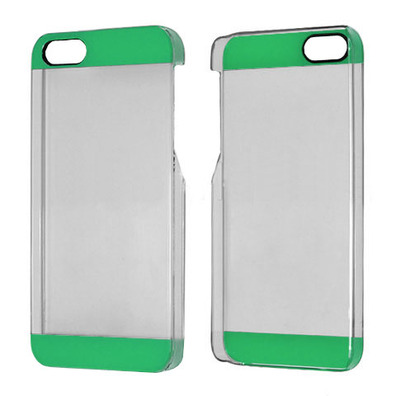 Transparent Plastic Case for iPhone 5/5S Nero