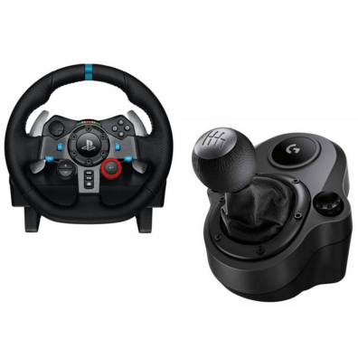 Logitech G29 Racing Wheel + Logitech G29/G920 Gearshift