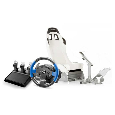 Thrustmaster T150 RS Pro + Playseat Evo White