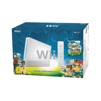 Nintendo Wii Bianca + Inazuma Eleven Strikers