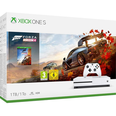 Xbox One S Bianco 1TB   Forza Horizon 4