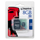 MEM MICRO SD 8GB KINGSTON CL4 + SD ADAPT