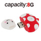 8GB Mini Mushroom Shaped High Speed USB2.0 Flash Drive