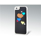 Custodia protettora Cuori iPhone 5 Nera