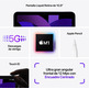 Apple iPad Air 10,9 5a Wifi / Cell 5G M1/64 Púrpura