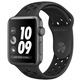 Apple Watch Nike Serie 3 38mm GPS Gris Espaciale con correa deportiva Negra MTF12QL/A