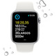 Apple Watch SE 2ª Gen GPS 44mm Aluminio Plata / Correa Deportiva Blanca