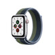 Apple Watch SE GPS/Cellular 44 mm Caja de Aluminio en Plata / Correa Loop Deportiva Azul Abismo Verd