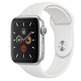 Apple Watch Series 5 40mm GPS Aluminio Plata con corredo blanca Sport MWV62TY/A