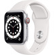 Apple Watch Series 6 GPS/Cellular 40mm Caja de Aluminio en Plata / Correa Deportiva Blanca