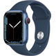 Apple Watch Series 7 GPS/Cellular 41 mm Caja de Aluminio en Azul / Correa deportiva Azul Abismo