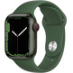Apple Watch Series 7 GPS/Cellular 41 mm Caja de Aluminio en Verde / Correa deportiva Verde Trebol