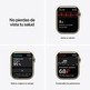 Apple Watch Serie 7 GPS/Cellular 45 mm Caja Acero Oro / Correa deportiva Cereza Oscuro