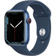 Apple Watch Series 7 GPS/Cellular 45 mm Caja de Aluminio en Azul / Correa deportiva Azul Abismo