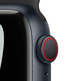 Apple Watch Series 7 Nike GPS/Cellular 41 mm Caja de Aluminio en Negro Medianoche / Correa Nike