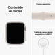 Apple Watch Serie 8 GPS 45mm Blanco Estrella / Correa Blanco Estrella