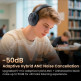 Blu Bluetooth Haylou S40 orecchini scuro