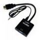 Cable HDMI-VGA with audio.