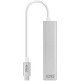 Cavo USB C 3,0 a RJ45 + 3xUSB 3,0 Plata Nanocable