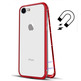 Custodia magnetica con vetro temperato iPhone 7/8 Plus Rosso