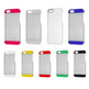 Transparent Plastic Case for iPhone 5/5S Nero / Verde