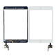 White Digitizer with Gold Button for iPad 3 Mini