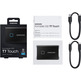 Hard disk SSD Samsung T7 Touch 1 TB Nero