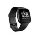 Fitbit versa smartwatch in alluminio nero/ nero