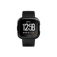 Fitbit versa smartwatch in alluminio nero/ nero