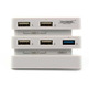 2 to 5 port (2.0 3.0) USB HUB Adapter PS4 Pro (Dobe) Bianco