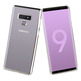 Cover Samsung Galaxy Note 9 Bling Trasparente Cornice D'Argento