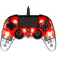 Nacon Compact Red Illuminato Controller Ufficiale PS4