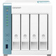 NAS Servidor QNAP Desktop 4BAY NAS 1GB RAM 1GbE