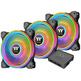 Confezione 3 Ventiladores Thermaltake Ring Quad 14 cm RGB