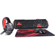 Confezione Mars Gaming MRCP1 (Teclado + Ratón + Auriculares + Alfombrilla)