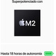 Portátil Apple Macbook Air 13 MBA 2022 Midnight M2/8GB/256GB/GPU 8C/13.6 ""