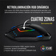 Ratón Corsair Dark Core RF Wireless + Bluetooth Óptico 18000DPI