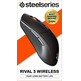 Ratón Steelseries Rivale 3 18000DPI Wireless Óptico Negro