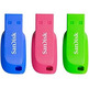 Sandisk Cruzer Blade Usb Flash drive 3-pack - 16gb