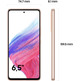 Smartphone Samsung Galaxy A53 8GB/256GB 6,5 '' 5G Naranja